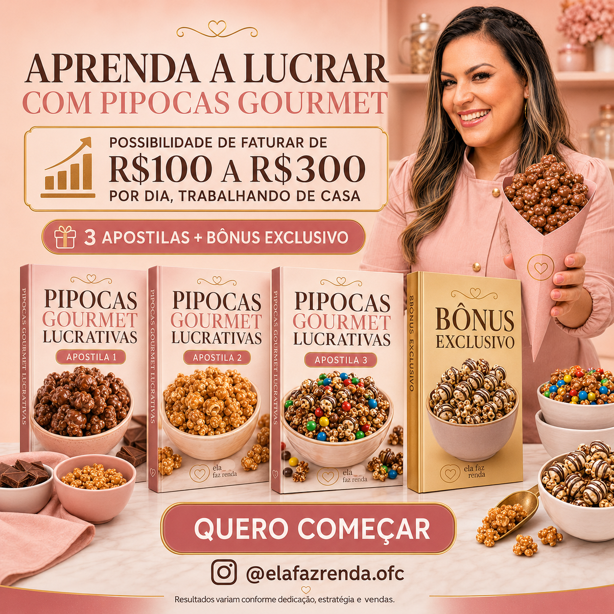 Apostilas Pipocas Gourmet Lucrativas e bônus exclusivo